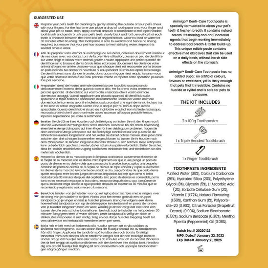 Mode d’emploi du kit denti-care pour chien