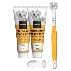 Dentifrice chien brosse à dent doigtier