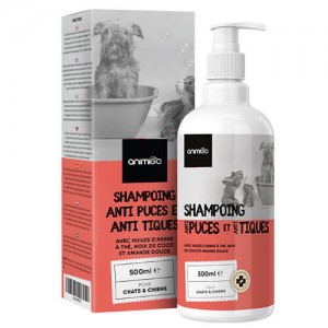Shampoing Anti-puces & Anti-tiques pour chats et chiens