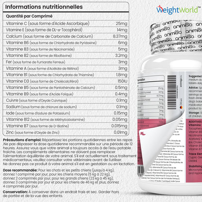 Multivitamines et Minéraux pour chiens