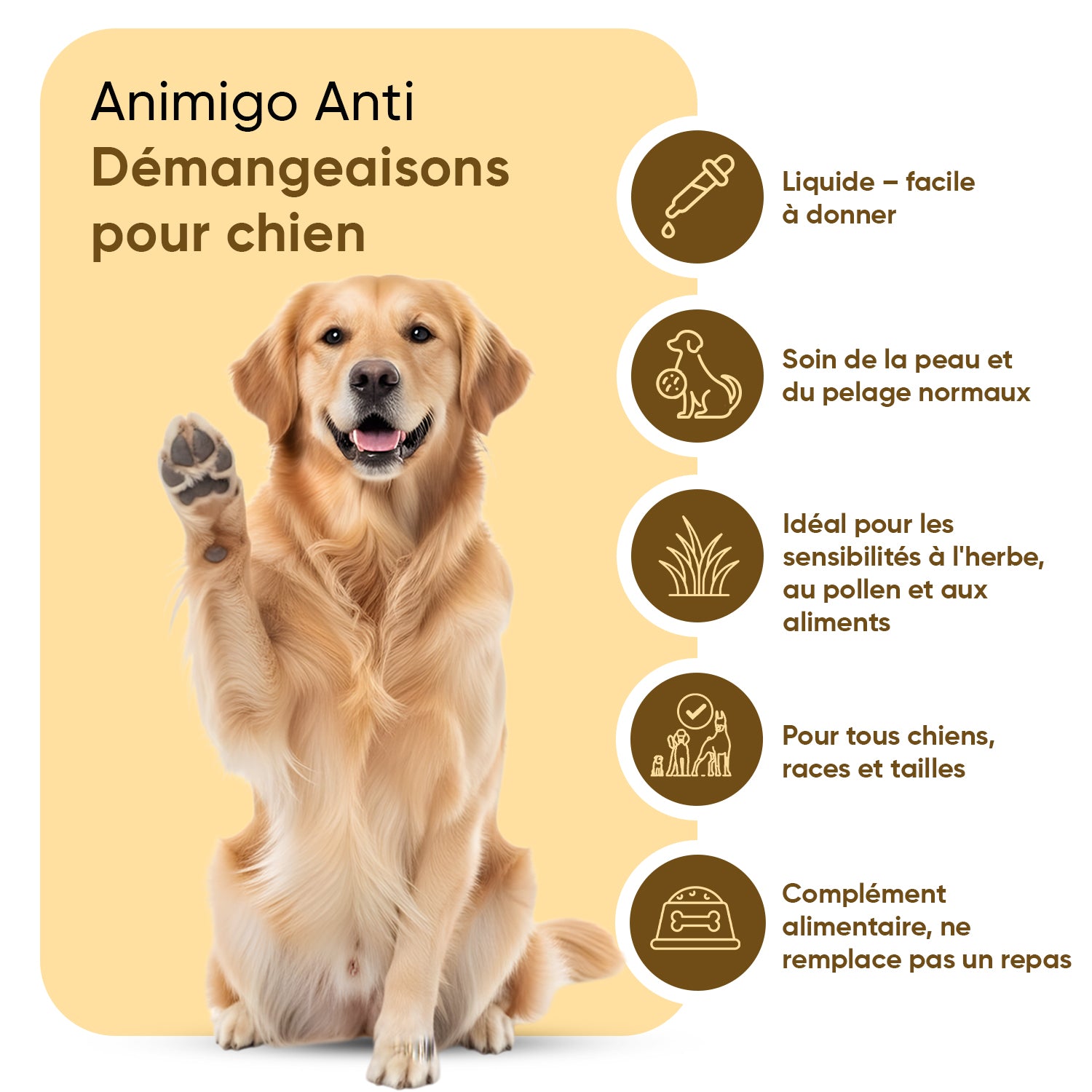 Anti-démangeaisons pour chiens 250 ml liquide
