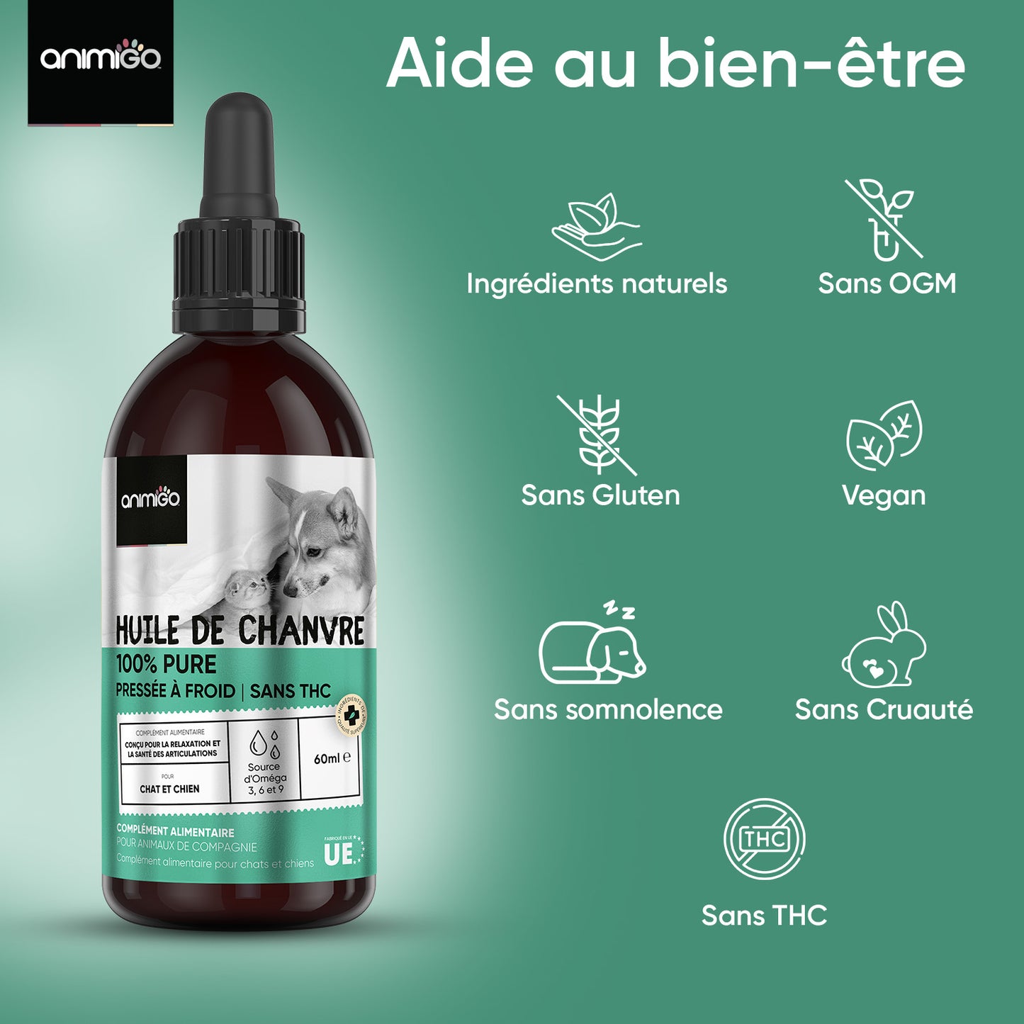 Huile de Chanvre pour Chiens