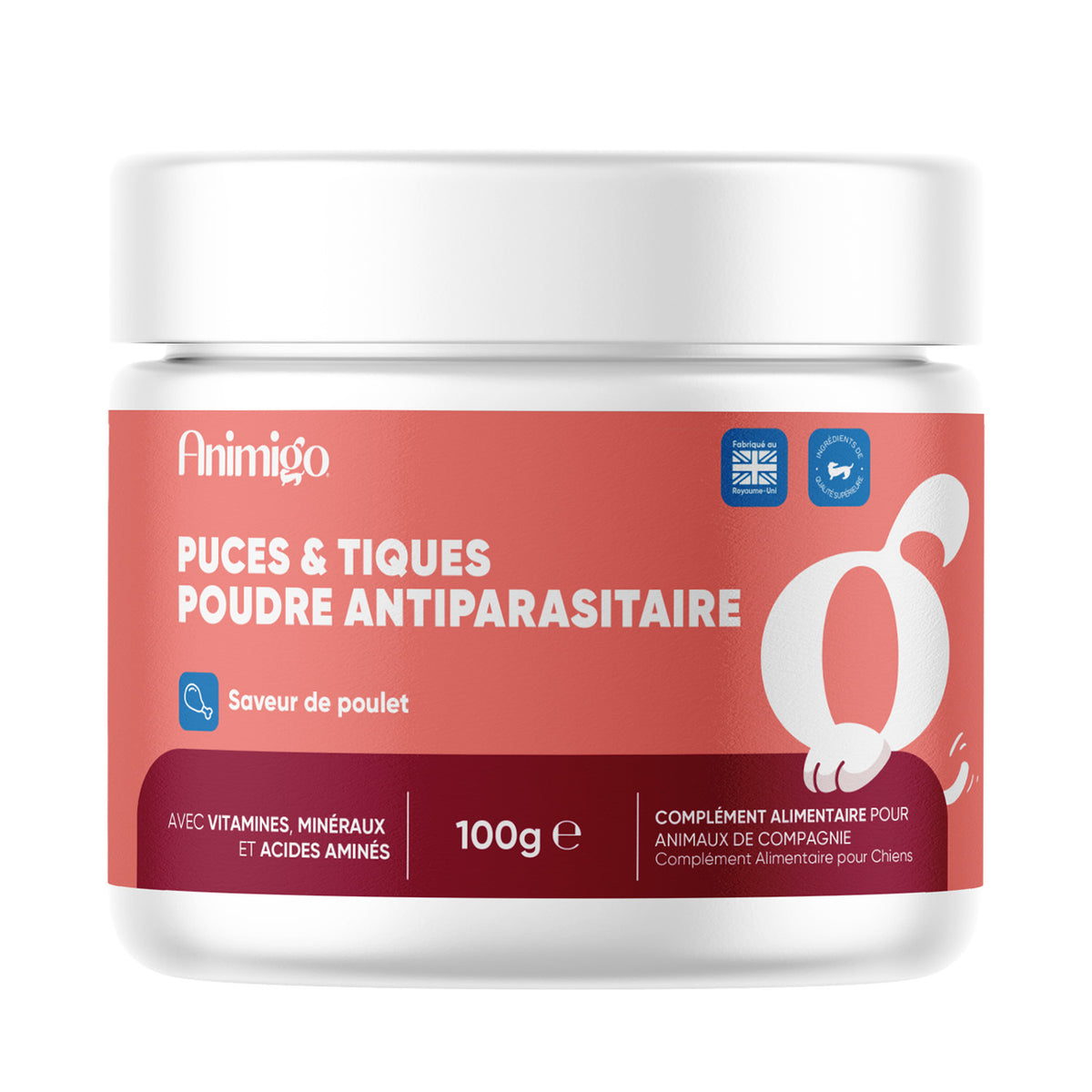 Poudre Anti-Puces et Anti-Tiques pour Chiens