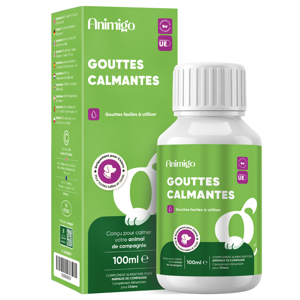Gouttes apaisantes pour chiens 100 ml