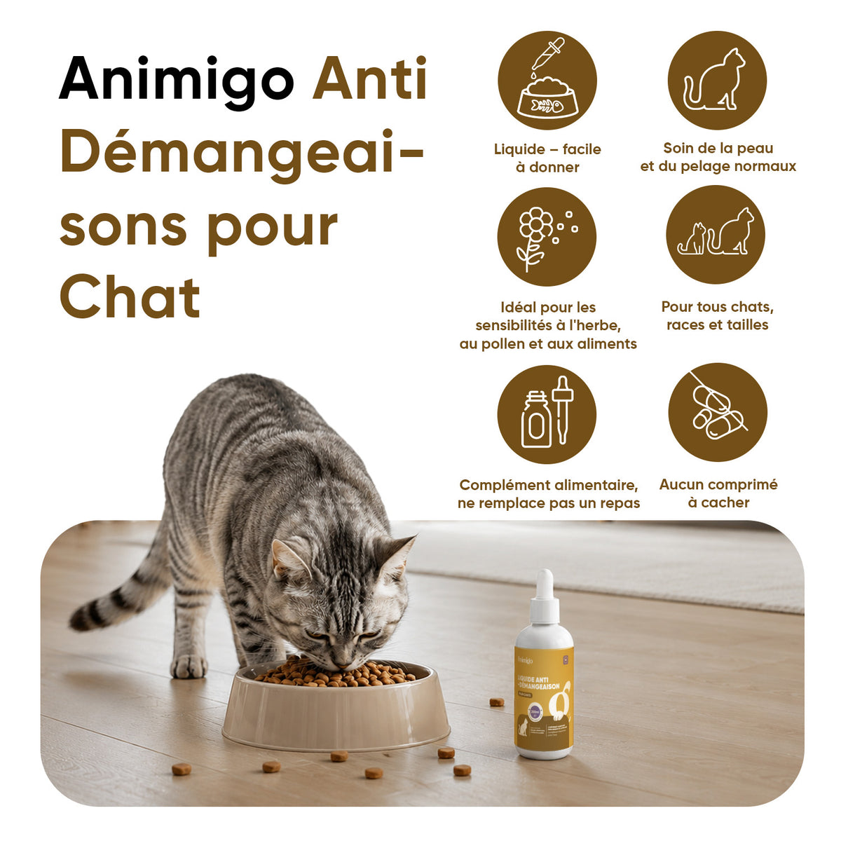 Soin Anti-Démangeaisons pour Chats Liquide 250ml