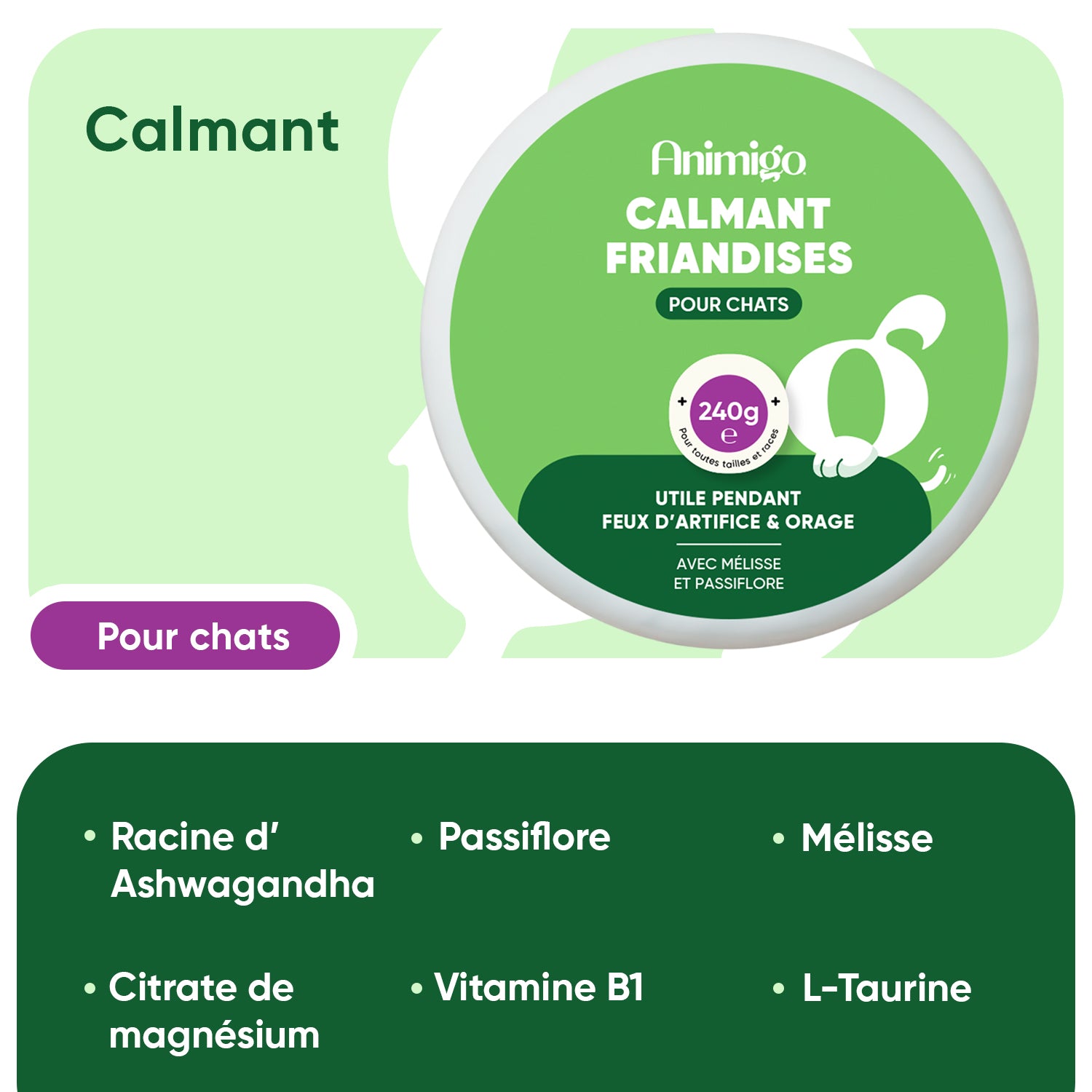 Animigo Gouttes Apaisantes pour Chats 100 ml