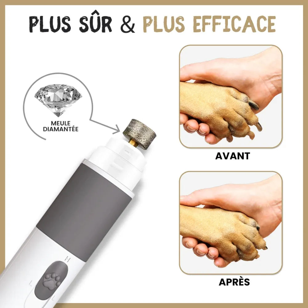 Utilisation sûre et efficace pour une coupe professionnelle des griffes