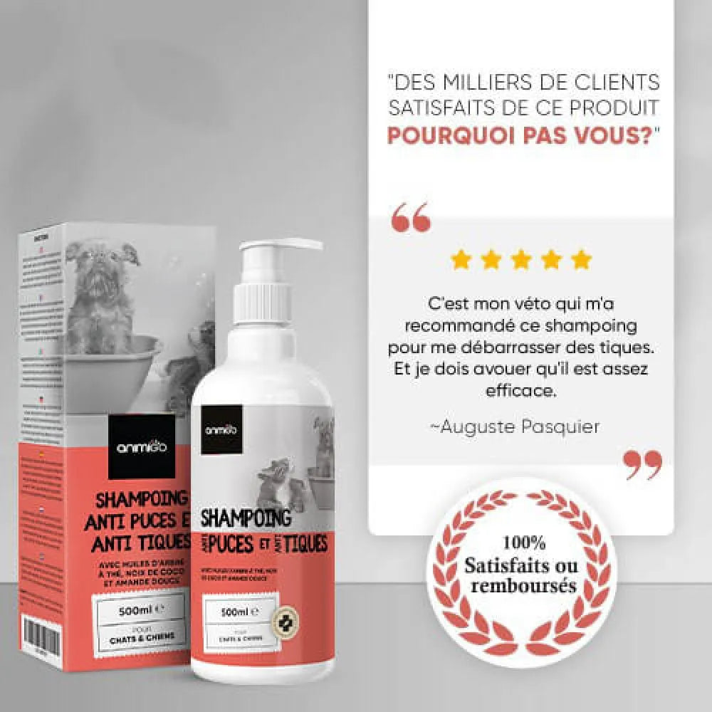 Produit anti-tique pour chien et chat