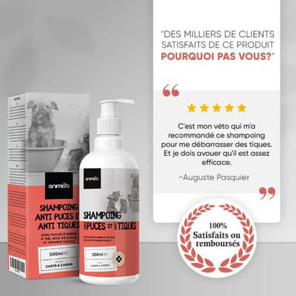 Produit anti-tique pour chien et chat